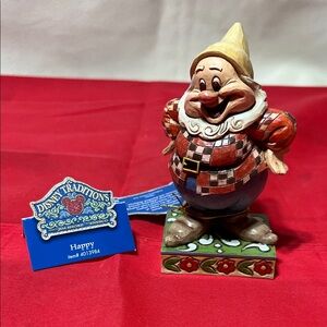 Disney Traditions “Happy” Seven Dwarf Figurine